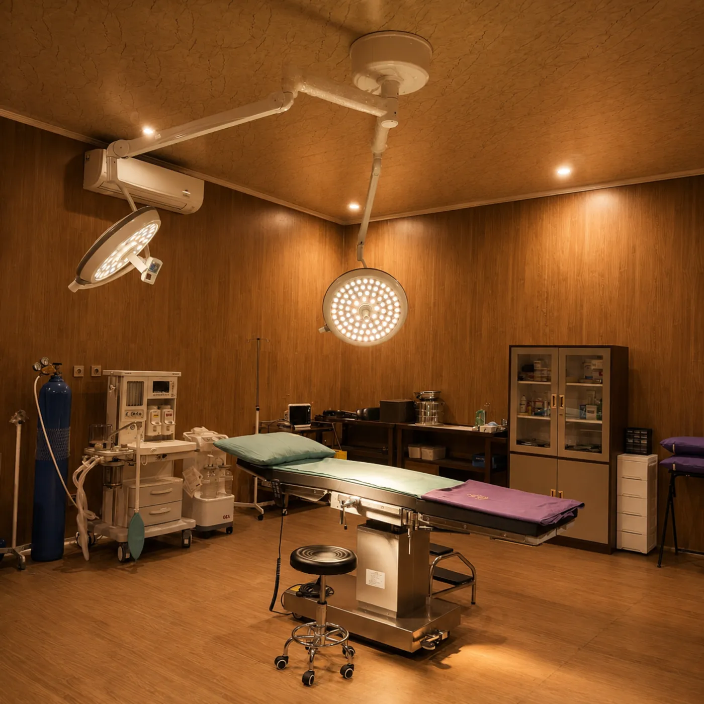 Ruang tindakan bedah ME Clinic dilihat dari jendela pengamatan