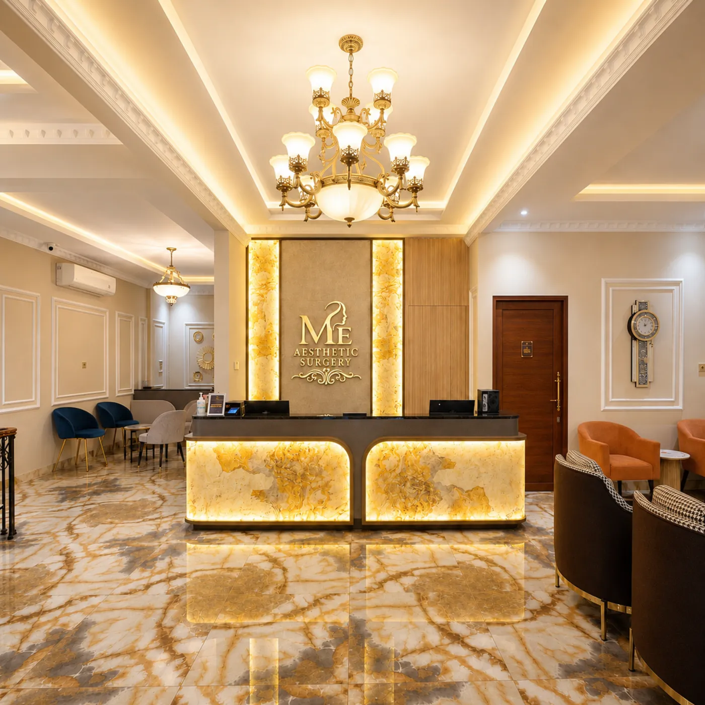 Meja resepsionis ME Clinic Aesthetic Surgery